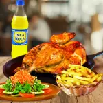 1/2 pollo + papas + gaseosa