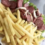 Mista fritas c/ calabresa