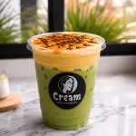 Passion matcha latte