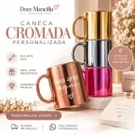 Caneca cromada- Com antecedência
