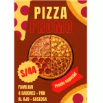 PIZZA FAMILIAR DE 4 SABORES