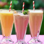 Licuados con leche y frutas