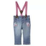 Jeans Pink Suspender