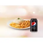 Combo Estrogonofe de Frango com Arroz e Fritas+ Bebida