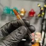 Piteira de Vidro Meleca Ambar R 6mm