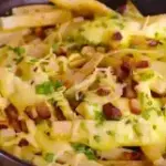 MANDIOCA FRITA C/ QUEIJO E BACON