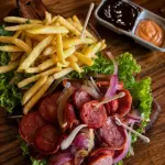 Calabresa com fritas