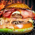 Hamburguesa Doble carne de Res