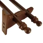 SOPORTES DOBLE PARA BARRAL MADERA x3