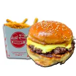 Hamburguesa de Queso + Papas Fritas