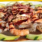 Aguachile Mixto (camarón y pulpo)