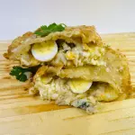 BACALHAU COM QUEIJO MUSSARELA 20 cm