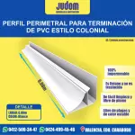 PERFIL PERIMETRAL CON MOLDURA PVC 6