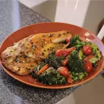 Filé de Tilápia com Legumes