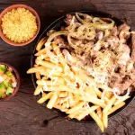 Lombo com Fritas e Queijo