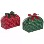 Caja lonchera Lazo Navidad  18x14x10