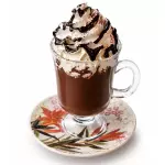 Chocolate quente com chantilly