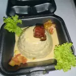 Mofongo-mixto de chicharrón y pollo