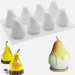 Molde Mousse Pera 8 cavidades