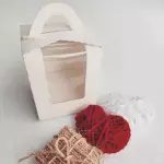 Caja 1 Cupcake Blanca Con Asas