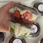 Bombom aberto de morango