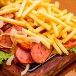 Calabresa com fritas
