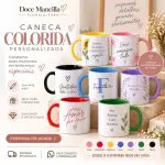 Caneca alça colorida - Antecedência