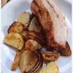 Cerdo a la mostaza con puré