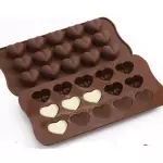 Molde Silicone bombon corazon