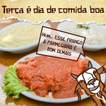 Frango à parmegiana refeição
