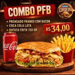 1 PFBACON + COCA LATA + BATATA 150