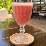 Suco de morango e banana natural
