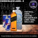 Black Label + 3 Red Bull + Hielo