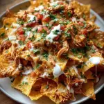 Creamy chicken Tinga nachos 😉