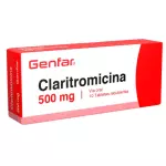 CLARITROMICINA 500MG CAJA X 10 TAB