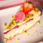Fatia de tarte de Pistachio