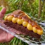 Fatia Brownie Brigadeiro de Maracuja