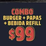 COMBO HAMBURGUESA+PAPAS+BEBIDA REF
