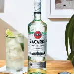 Ron Bacardi Carta Blanca + bebida