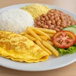 Omelete com Fritas