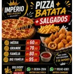 PIZZA + BATATA + SALGADOS
