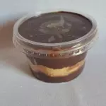 Bolo de pote chocolate/ massa branca