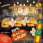 Combo 03 x salada+guaraná 1,5L