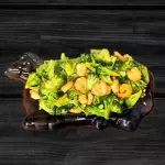 CAMARON CON BRÓCOLI ALA PLANCHA