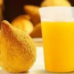 salgado + suco