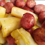 Linguiça com Mandioca