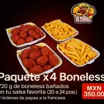 Paquete X4 boneless