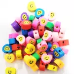 Fimos corazón con carita feliz
