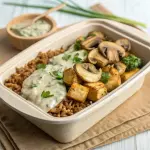 Mushroom & Tofu Stroganoff Bowl