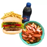 Combo 4 (burguer+salchi+ p500)
